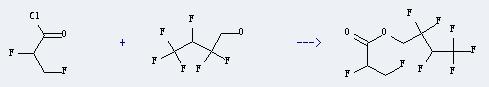 2,2,3,4,4,4-Hexafluoro-1-butanol can react with 2,3-difluoro-propionyl chloride to produce 2,3-Difluorpropansaeure-2,2,3,4,4,4-hexafluorbutylester